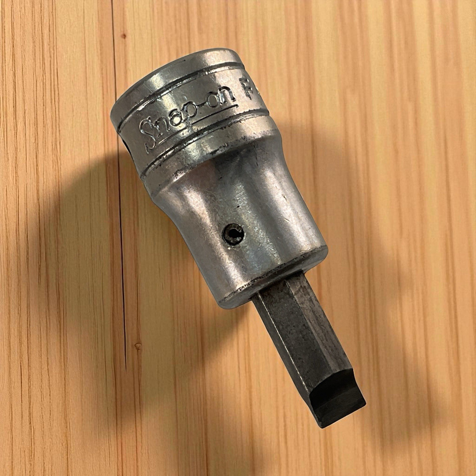 Snap-on Tools F42 Chrome Socket Bit 3/8″ Drive 5/32″ Hex USA Made Good Used