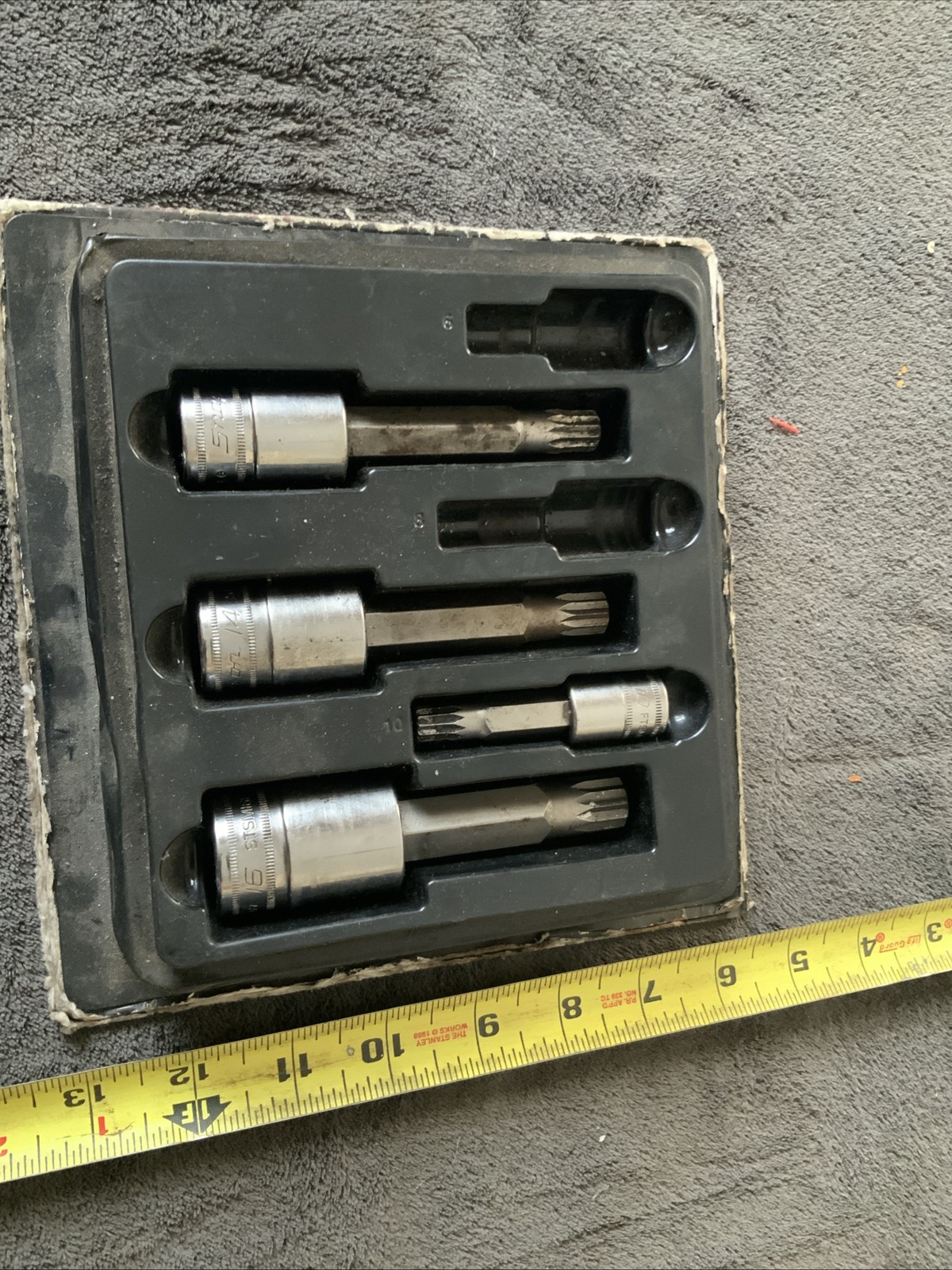 Snap On 4pc Triple Square Sockets, 1 Is 3/8” Dr, And 3 Are 1/2” Dr….metric….4pc.