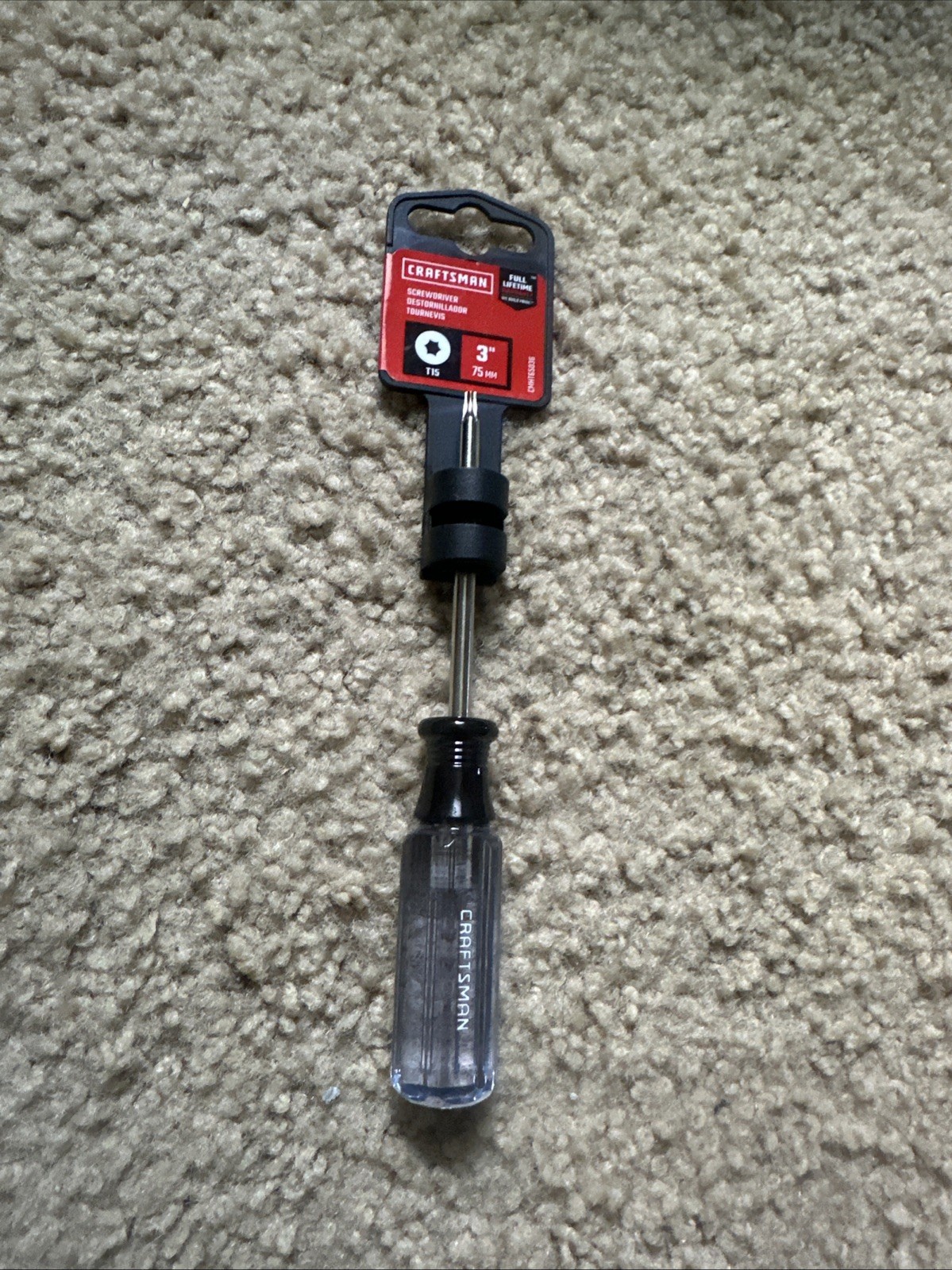 Craftsman Torx Screwdriver T15 3” New CMHT65036
