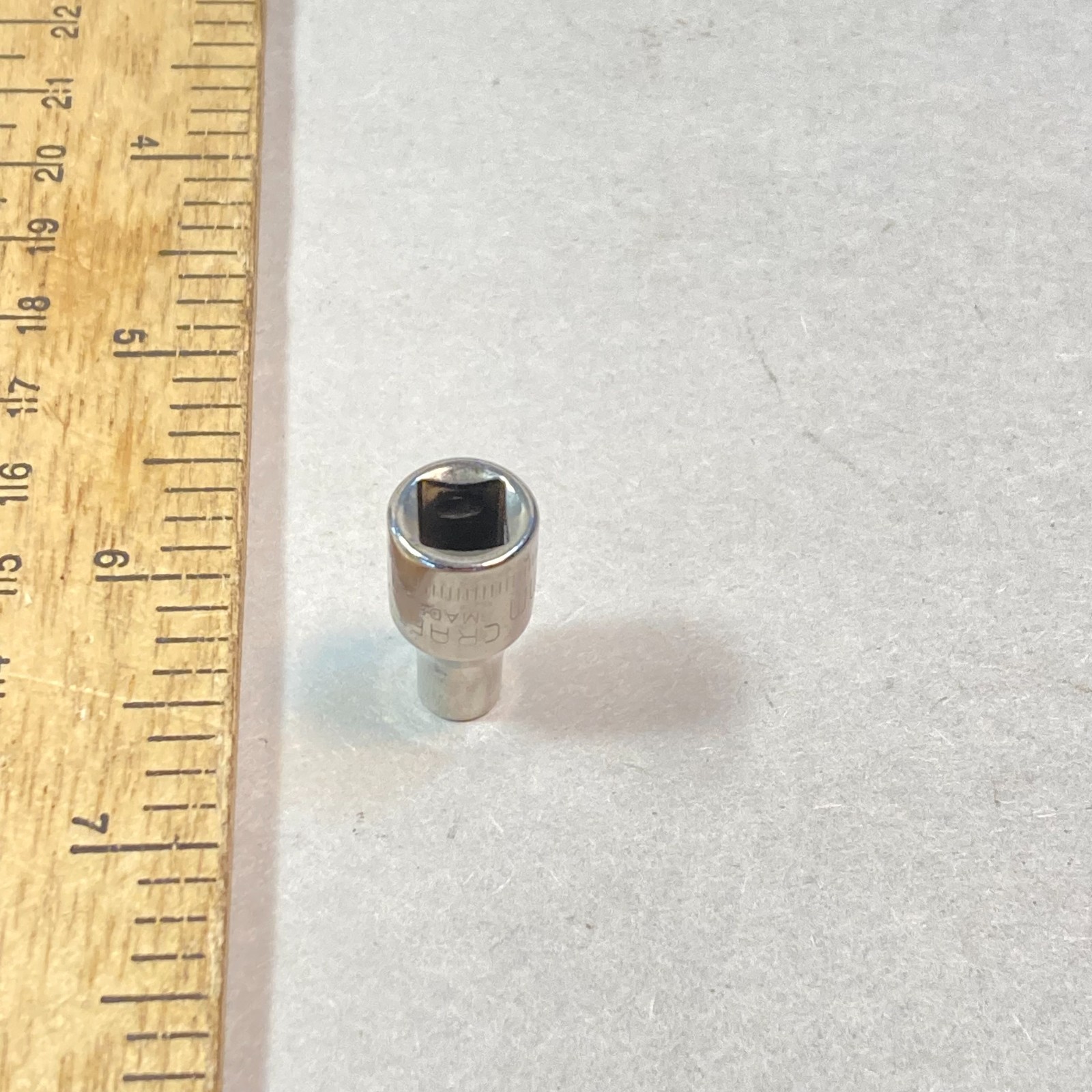 Craftsman 4 mm Socket Metric 1/4″ Drive 6 Point -G- #43505 USA