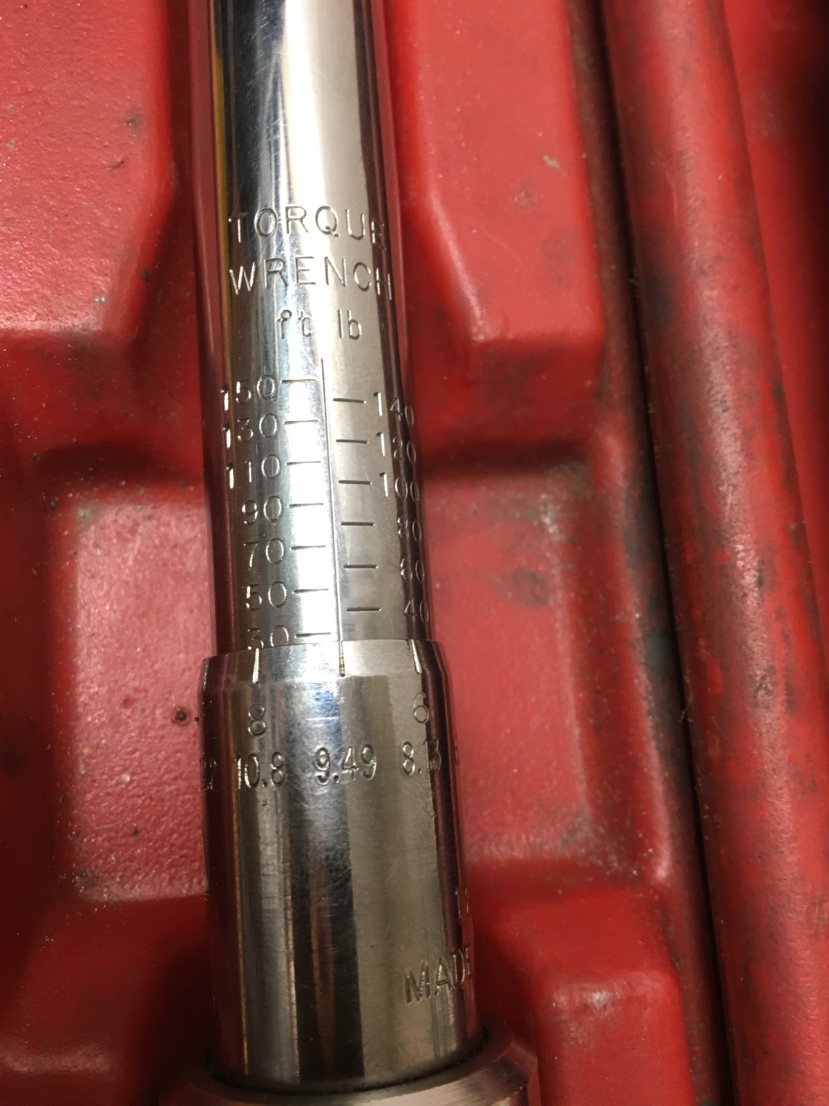 Mac Torque Wrench TW8150 1/2″ drive 10 to 150 Ft Lbs. USA