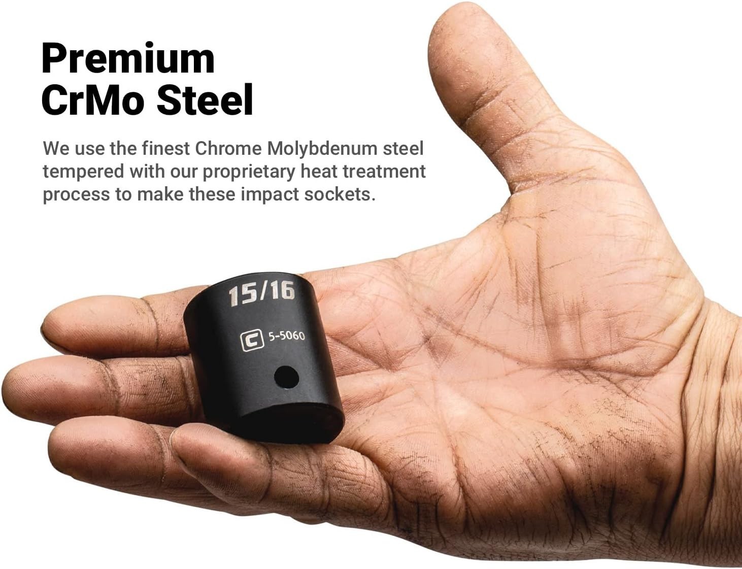 1-1/16-Inch Shallow Impact Socket – Durable Chrome Molybdenum Steel Construction