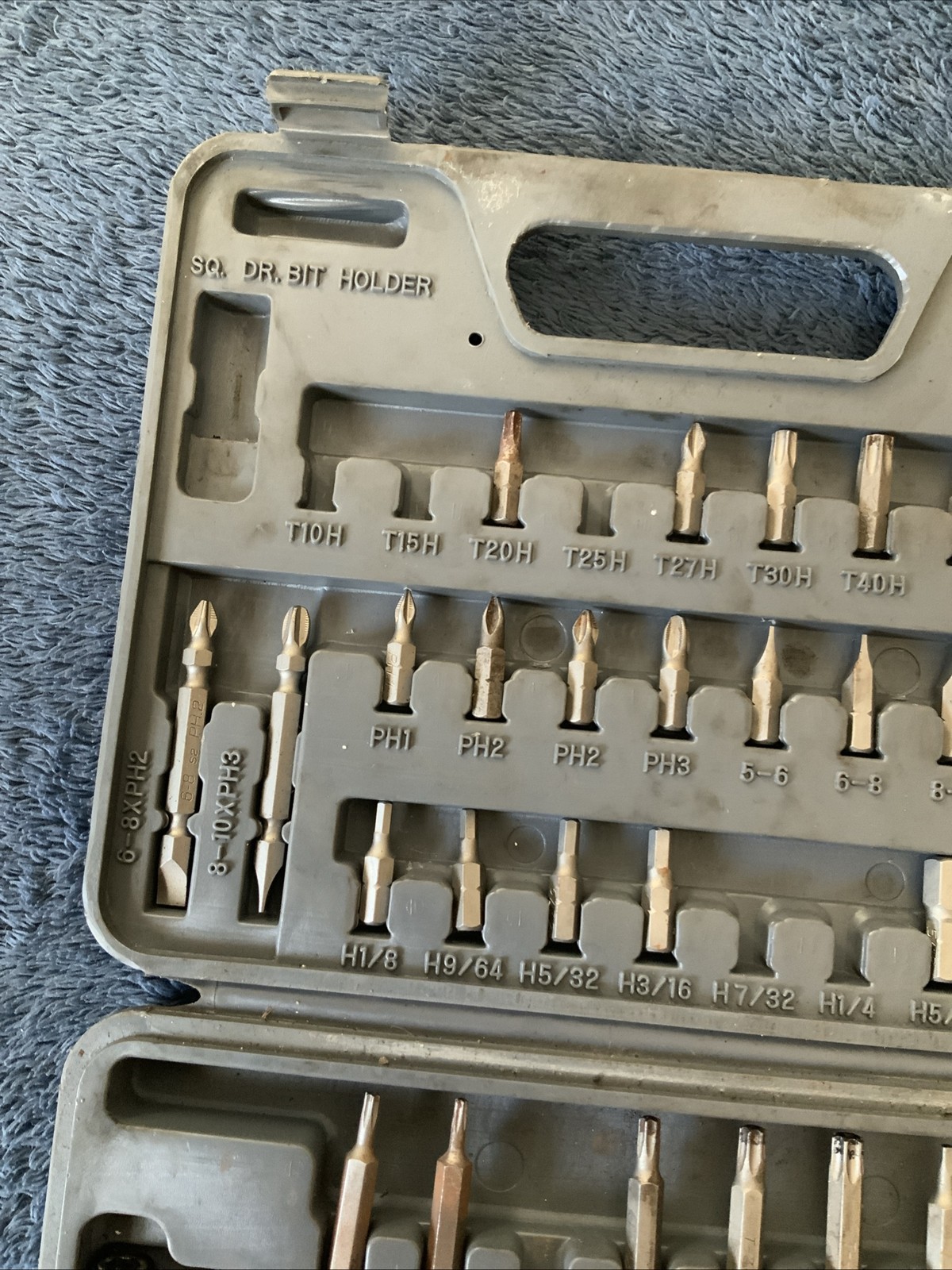 Blue Point Power Bit Set….see Pics…..missing Couple….surface Rust….
