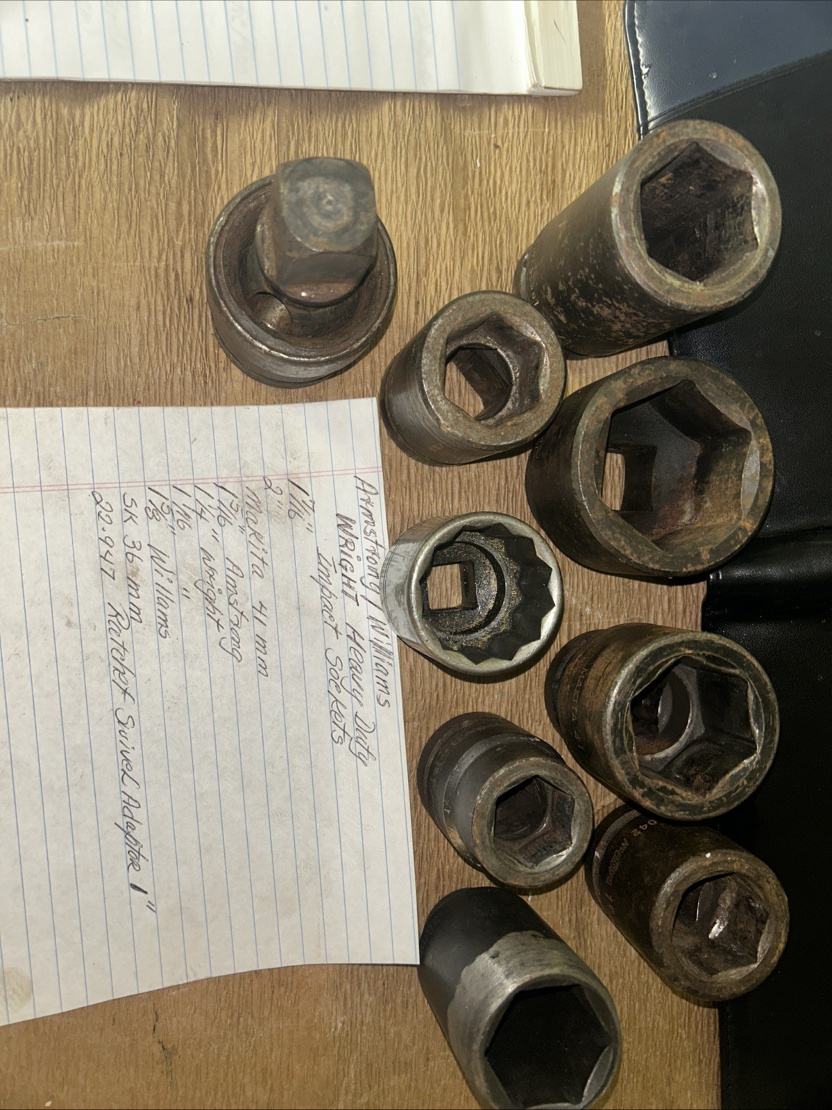 Lot Armstrong/Williams/Wright Heavy Duty Impact Sockets