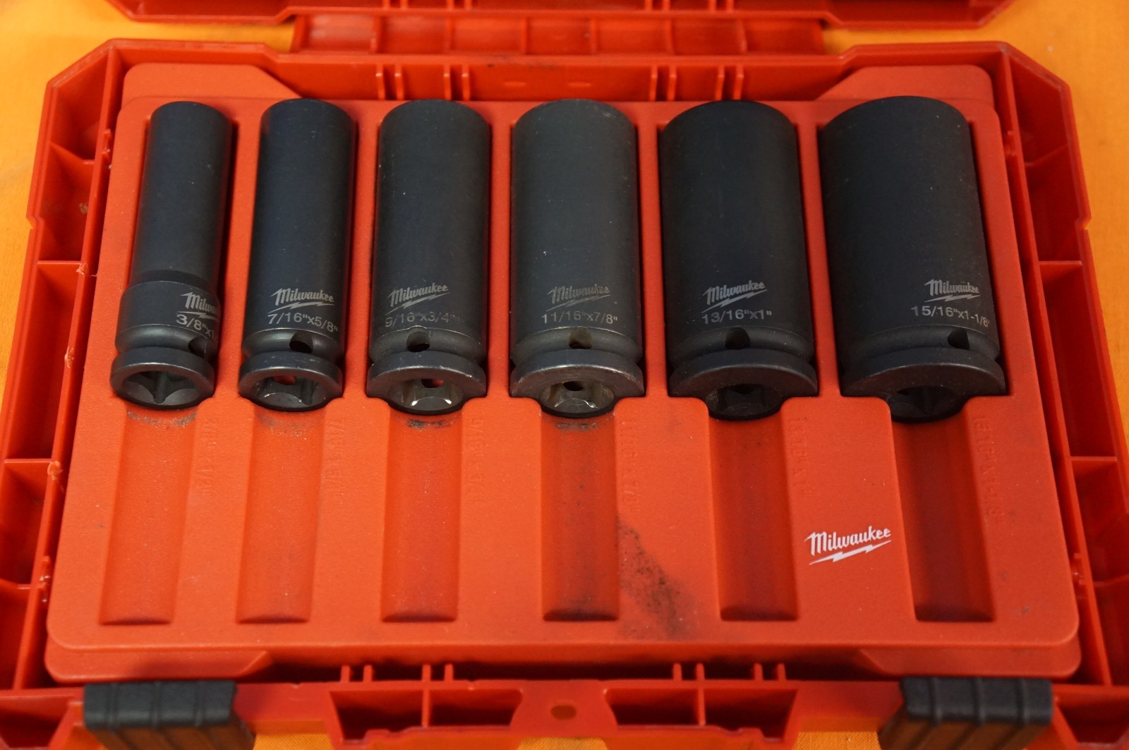 Milwaukee 49-66-5124 1/2″ Drive 6PC 12PT 2 In 1 Socket Set 3/8″-1-1/8″