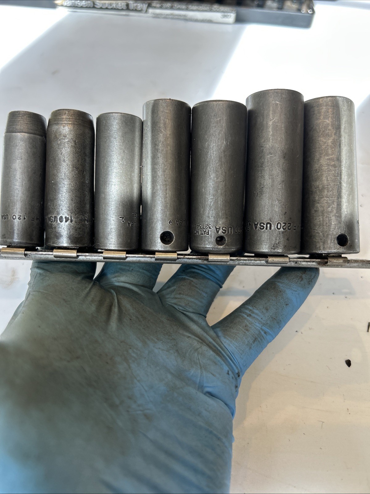 SNAP ON TOOLS 212SIMFYA 7pc 3/8 Dr 6pt SAE Deep Impact Socket Set 3/8″-3/4”