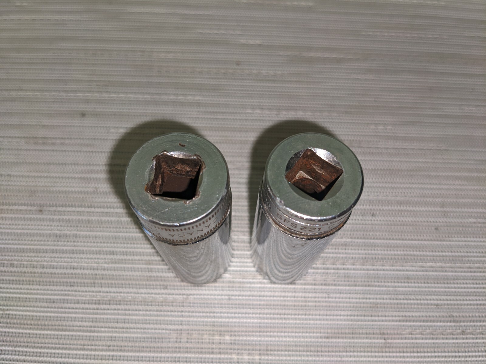 Set of 2 Snap On Deep Socket 3/8″ Drive 6 Point Sockets SFS221 & SFSM18 (N9)