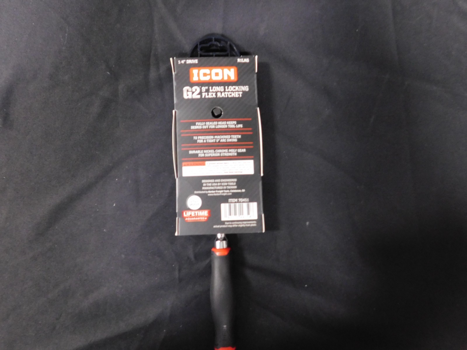 ICON R1LKG G2 9″ LONG LOCKING FLEX RATCHET 1/4 INCH DRIVE (EB91)