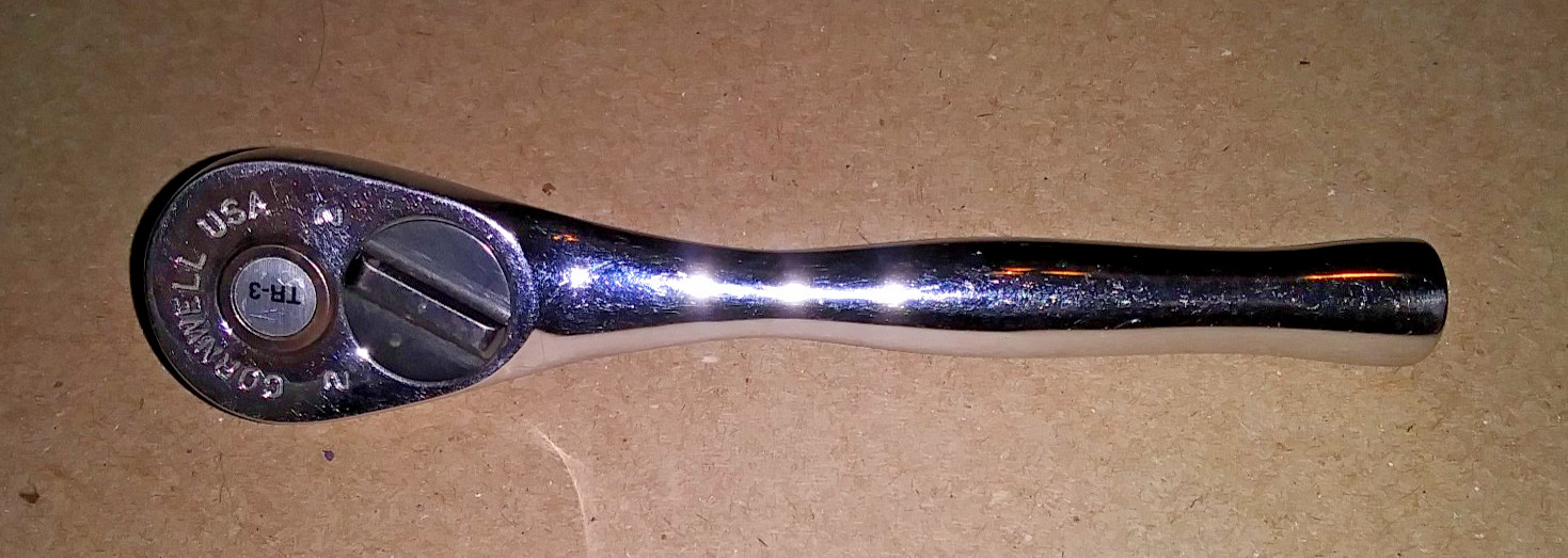 Cornwell Tools USA 🇺🇸 1/4″ Drive 5″ Long Chrome Stubby Ratchet USA 🇺🇸 Made!