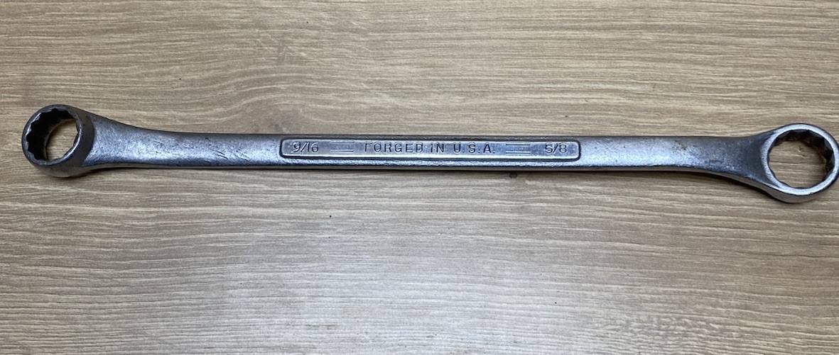 Vintage Craftsman SAE Box End Wrench 9/16” x 5/8” Forged in USA 12pt.