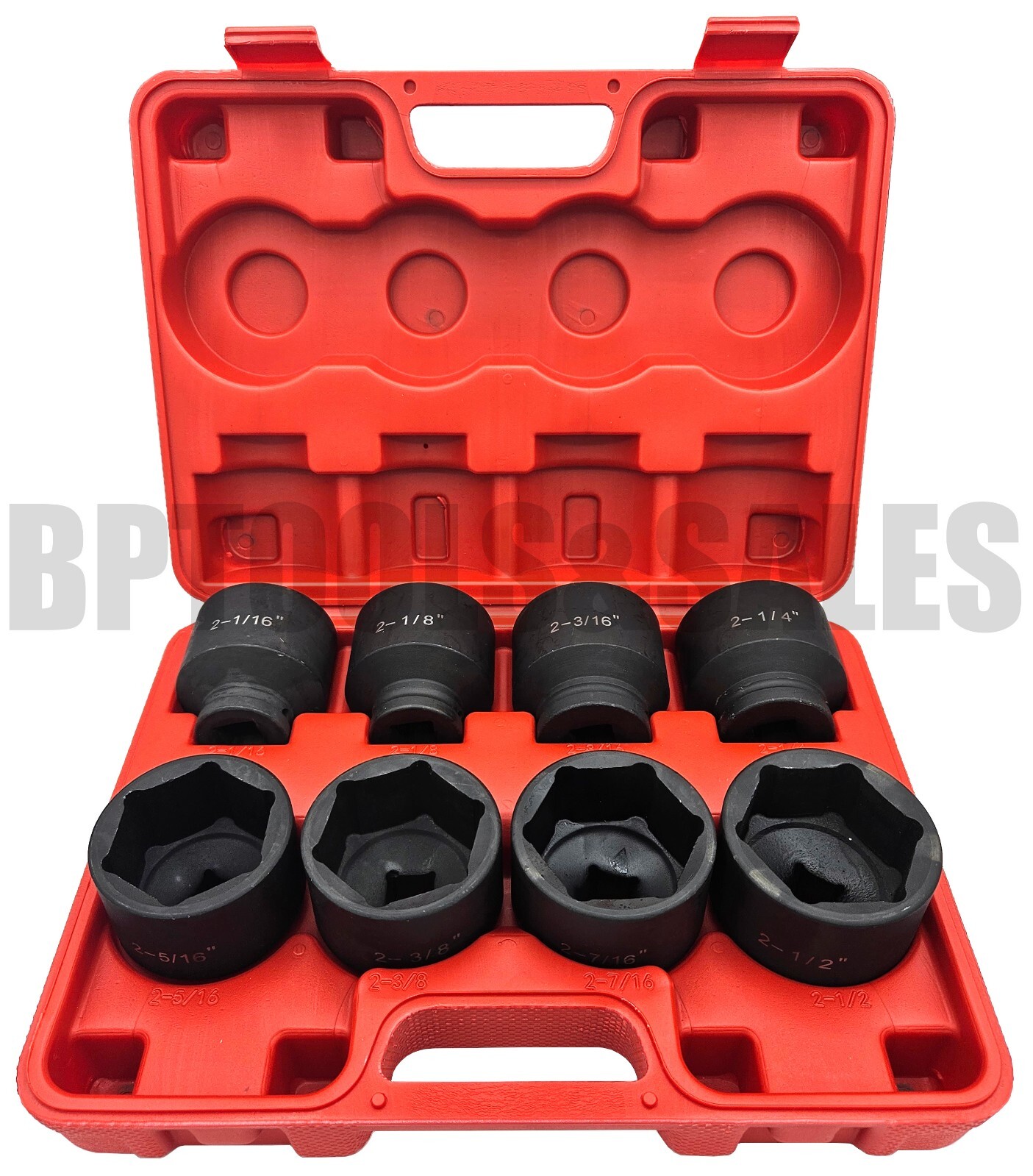 9pc 3/4″ Dr. Jumbo Shallow Air Impact Socket Set (SAE) 6-Point CR-MO