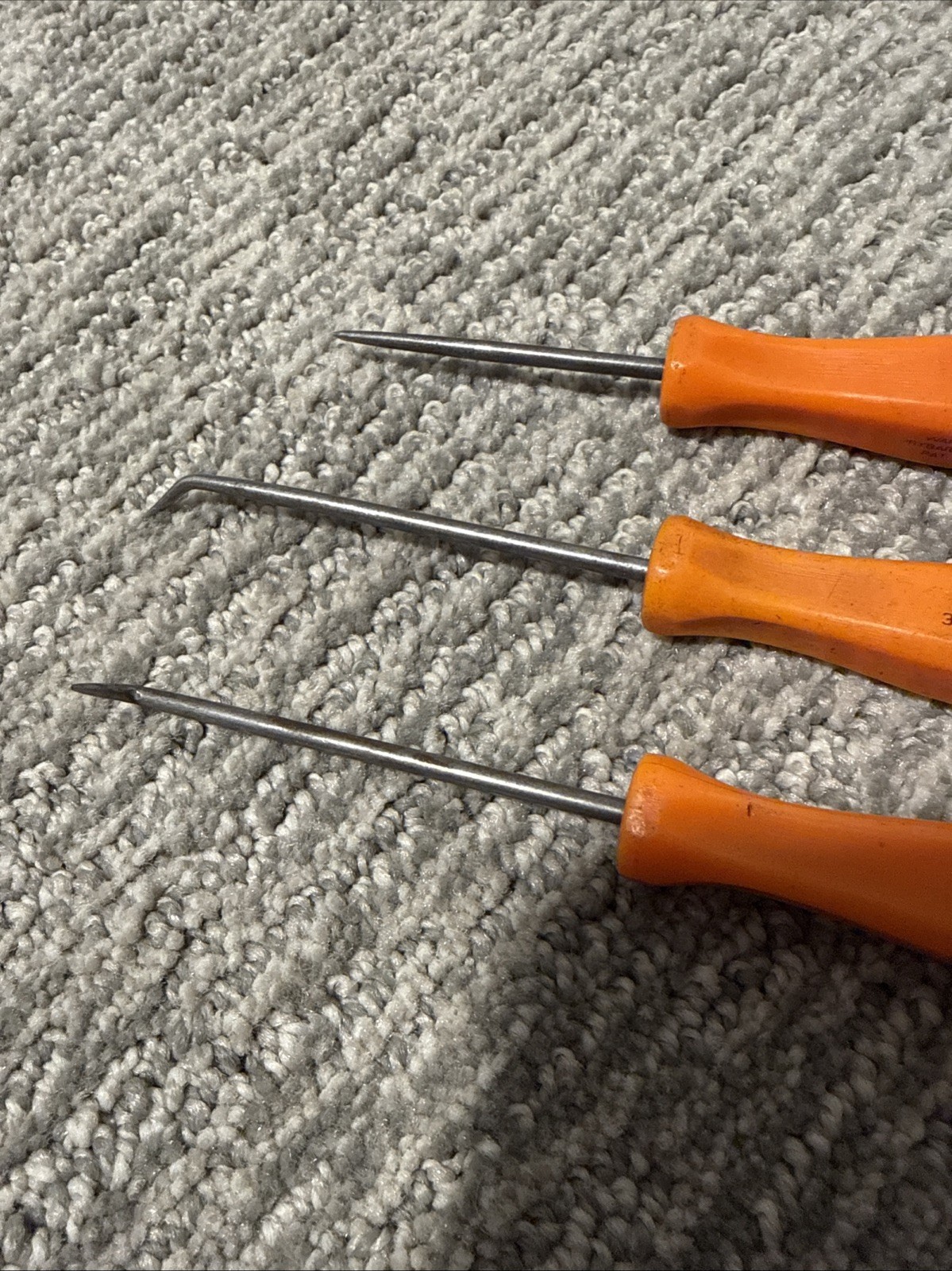 Snap-on Tools 3ASH Tools Set Of 3 Orange Hard Handle USA