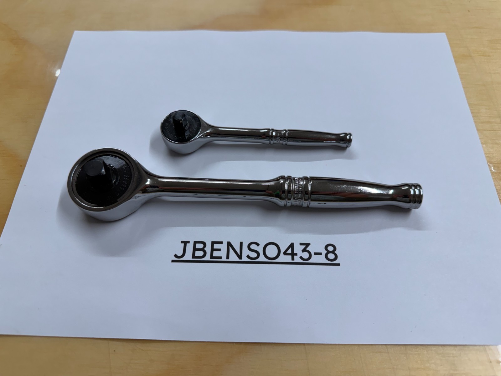 Snap-on Tools USA NEW 2pc 1/4″ & 3/8″ Drive Gearless Round Head Ratchet Set