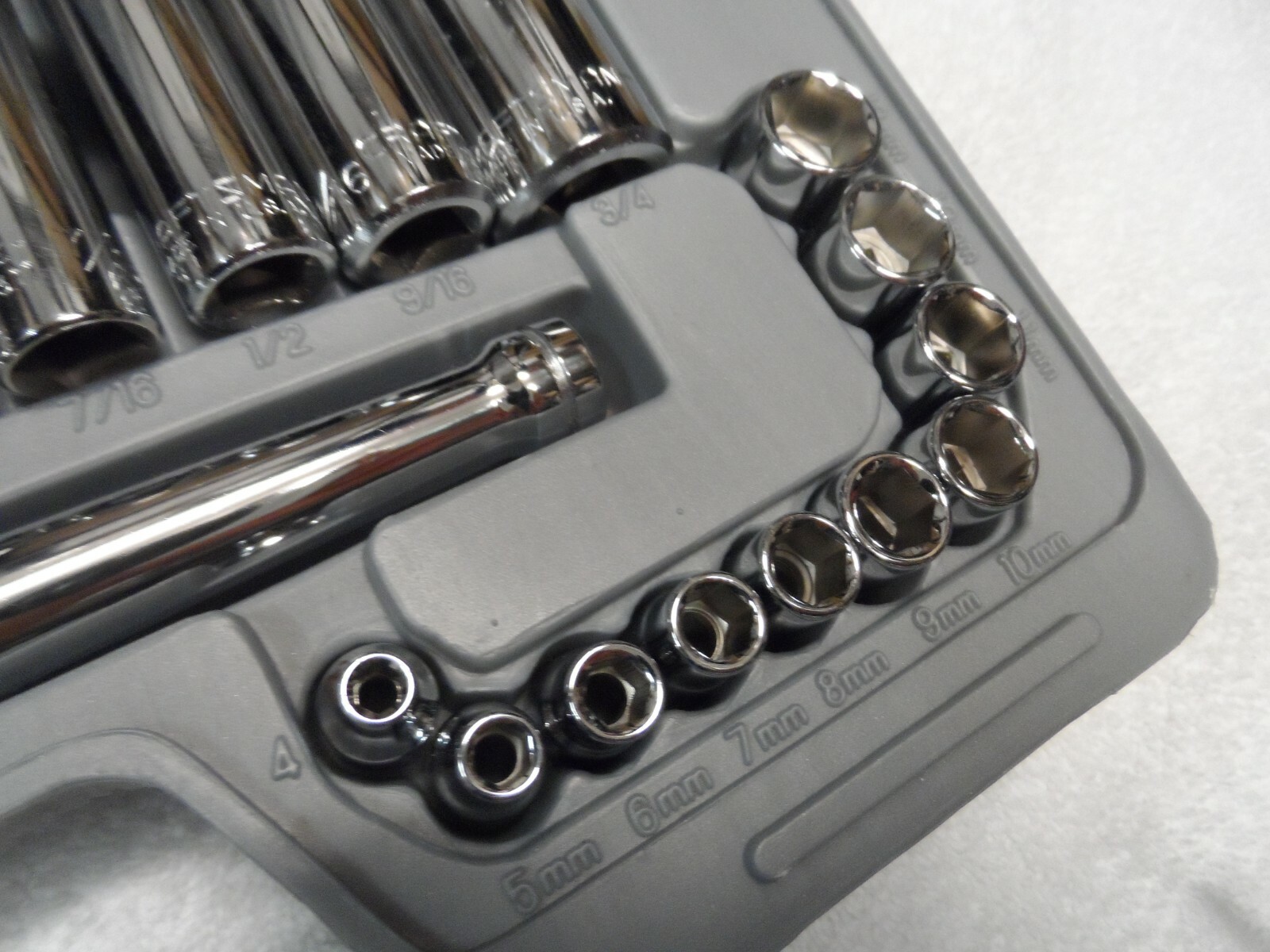 Craftsman 1/4″ 3/8″ Drive Standard SAE Metric MM Sockets Ratchet Set Vintage USA