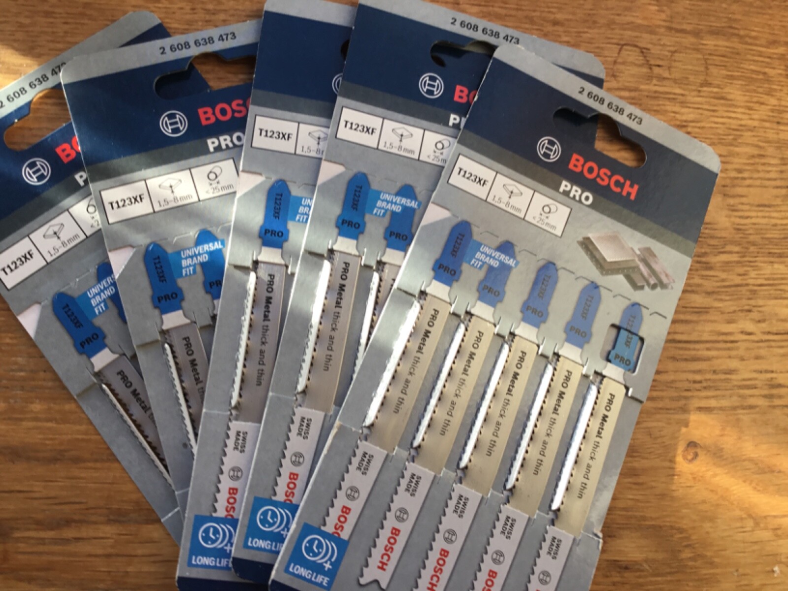 25 X Bosch Jigsaw T123XF GENUINE for METAL