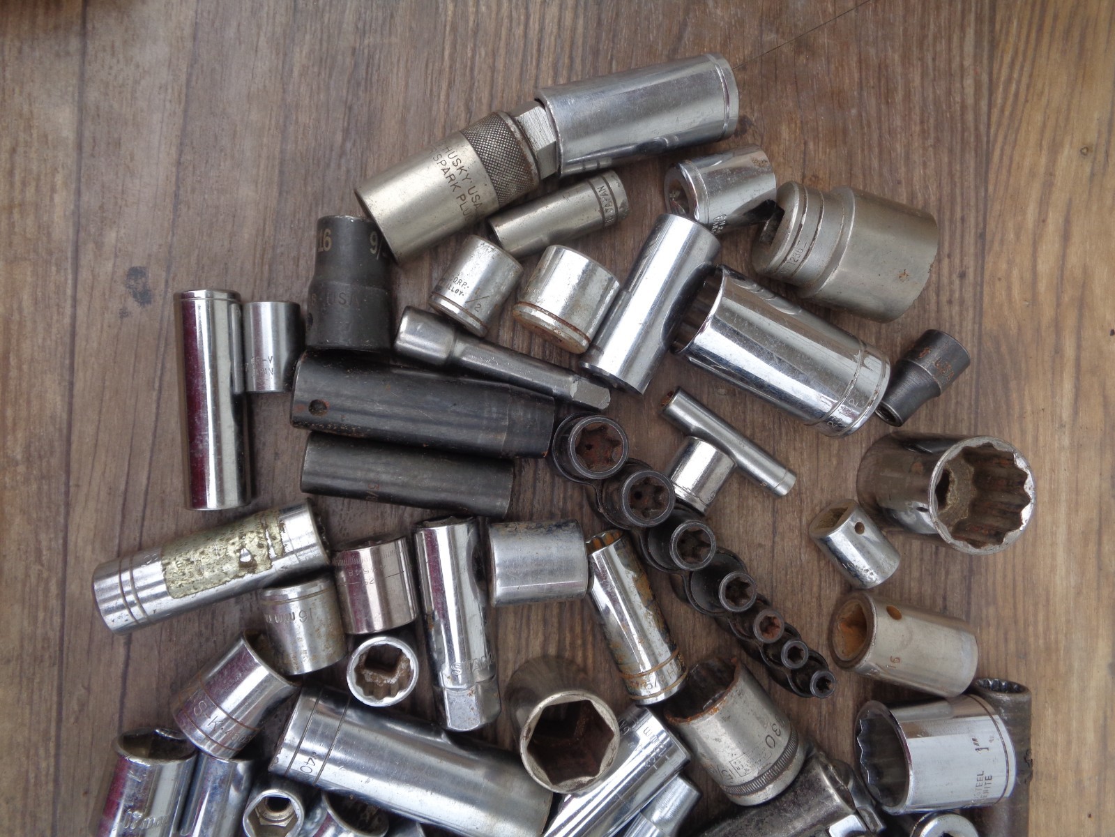 Mixed Socket Lot – 13 pounds – Assorted Drives and Brands