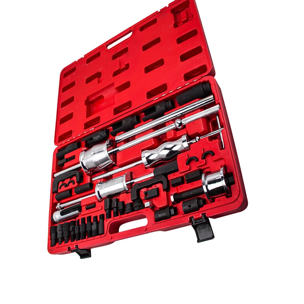 Auto Truck Diesel Injector Extractor Slide Hammer Puller Adapter Full Tool Sets