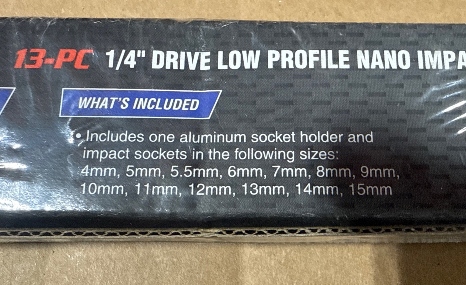 Astro 13pc 1/4″ Drive Low Profile Nano Impact Sockets Metric 4mm-15mm 78113 NEW