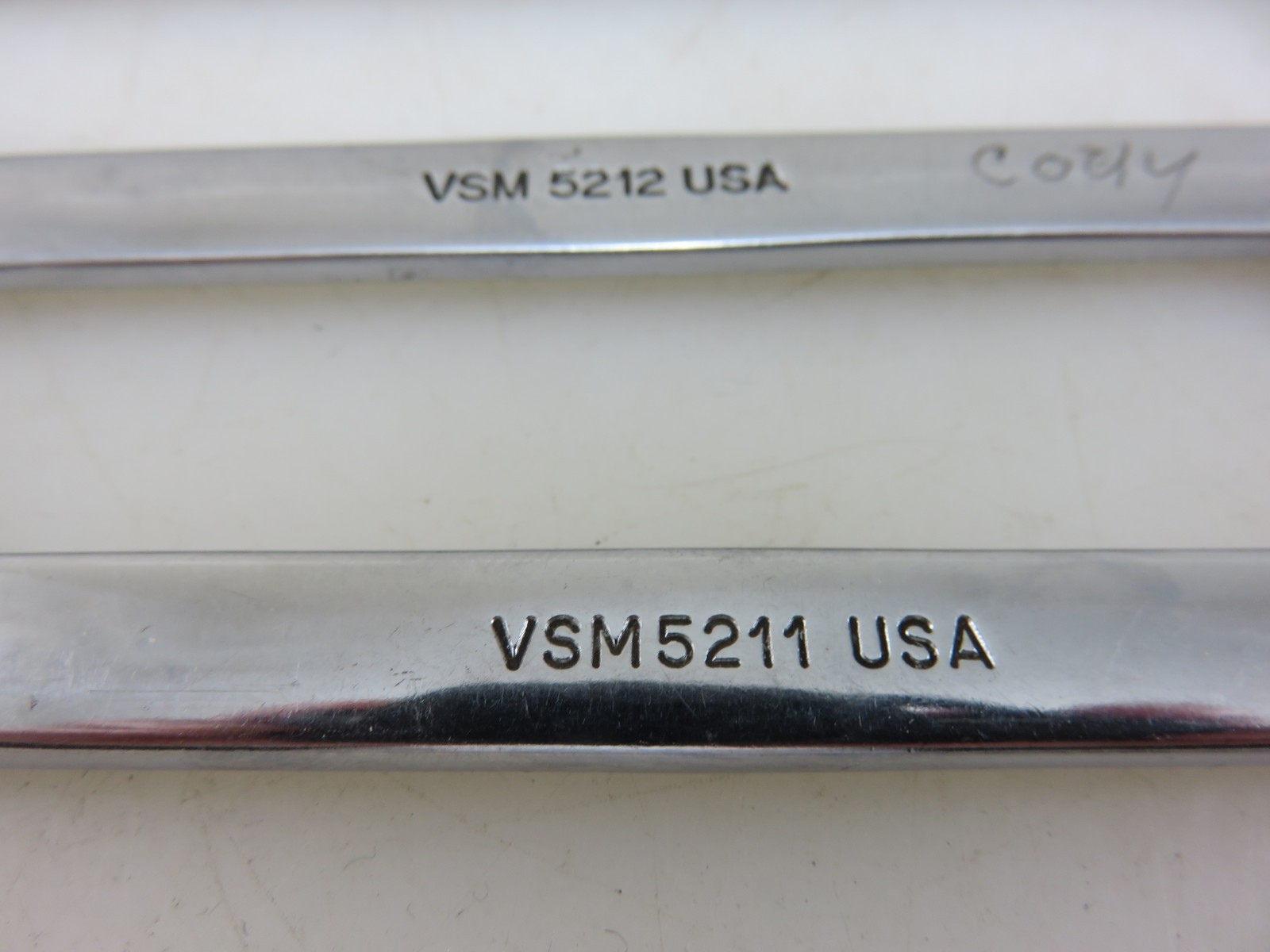 Snap-On VSM Series 4-Way Angle Open End Wrench 4pc Set 11mm, 12mm, 15mm, 17mm