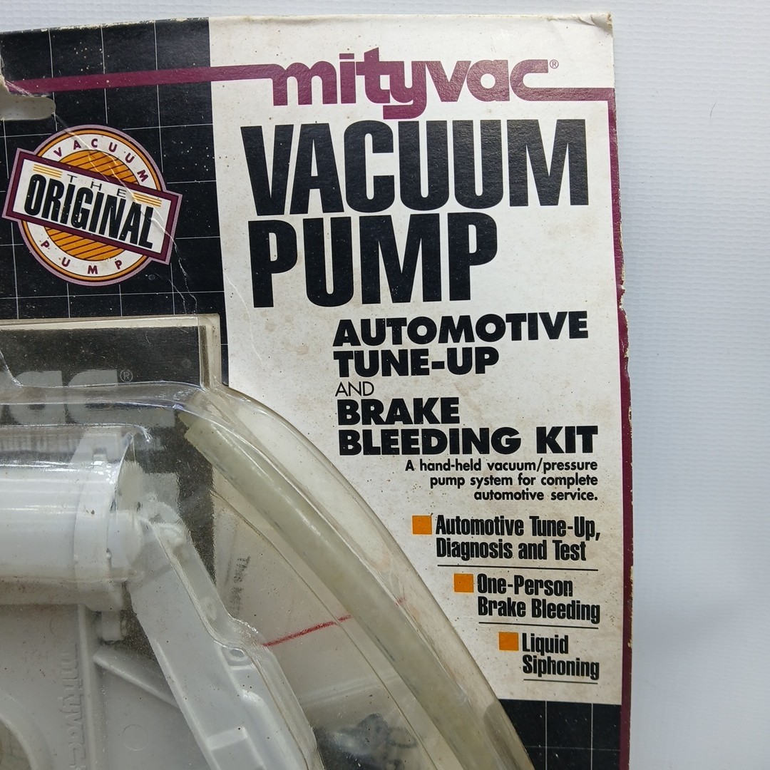 Vintage 1996 MITYVAC Vacuum Pump Car Auto Brake Bleeding & Tune Up Kit NEW USA