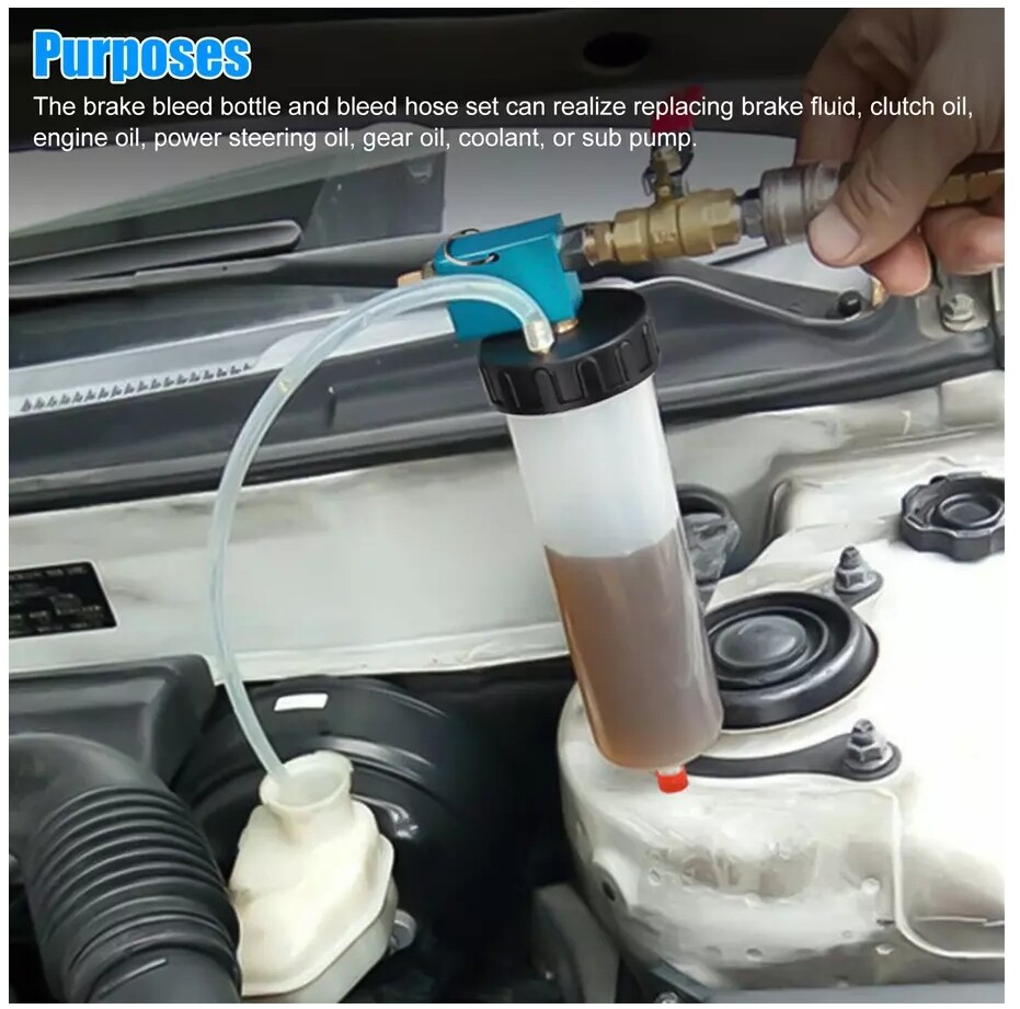 300ML Durable Car Auto Vacuum Brake Bleeder Tank Fluid Oil Change Pump Tool 1 PC