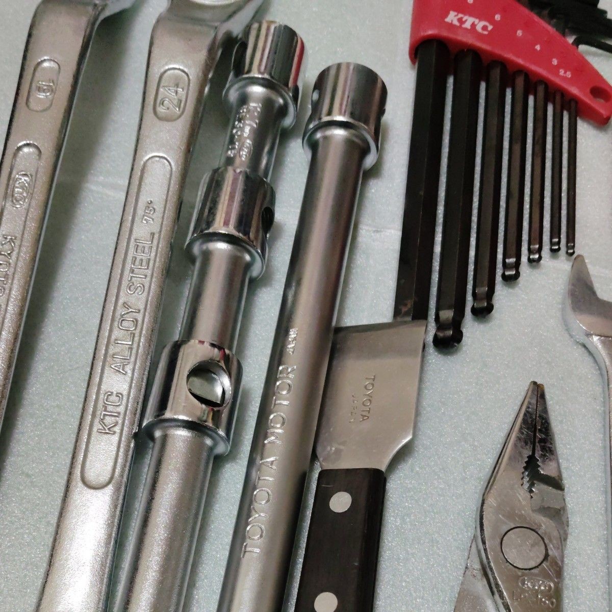KTC Toyota OEM Tool Lot Ratchet Socket Wrench Set Japan Vintage Garage