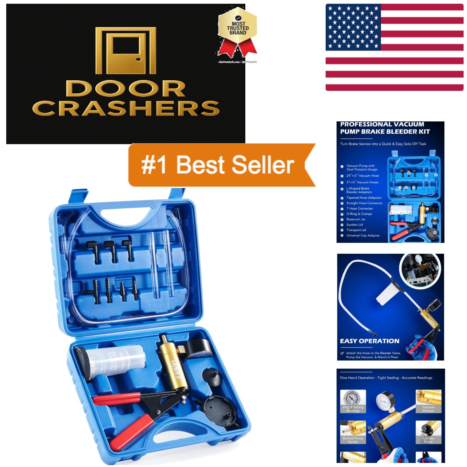 Corrosion-Resistant Brake Bleeding Kit with Easy Operation and Wide Application
