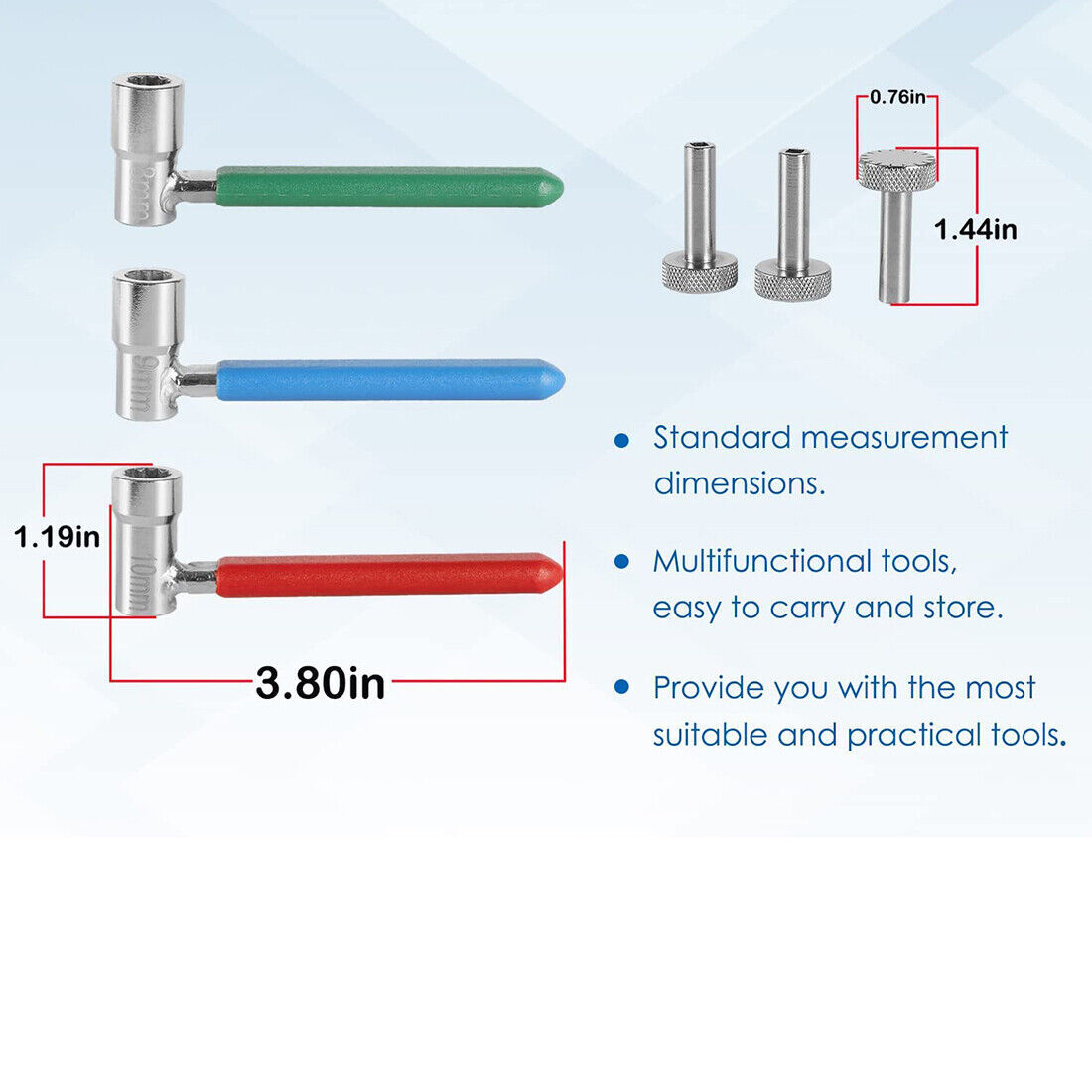 6PC Valve Tappet Adjusting Tool Set for HONDA YAMAHA SUZUKI KAWASAKI MOTORCYCLES