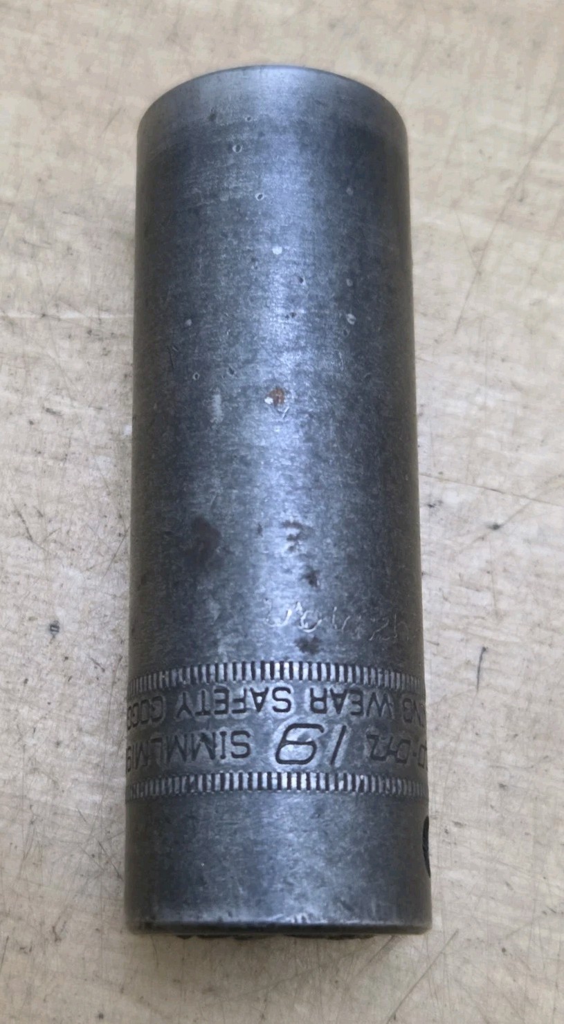 Snap On SIMMLM190 – 1/2″ Drive 19mm Deep 6Pt Impact Socket
