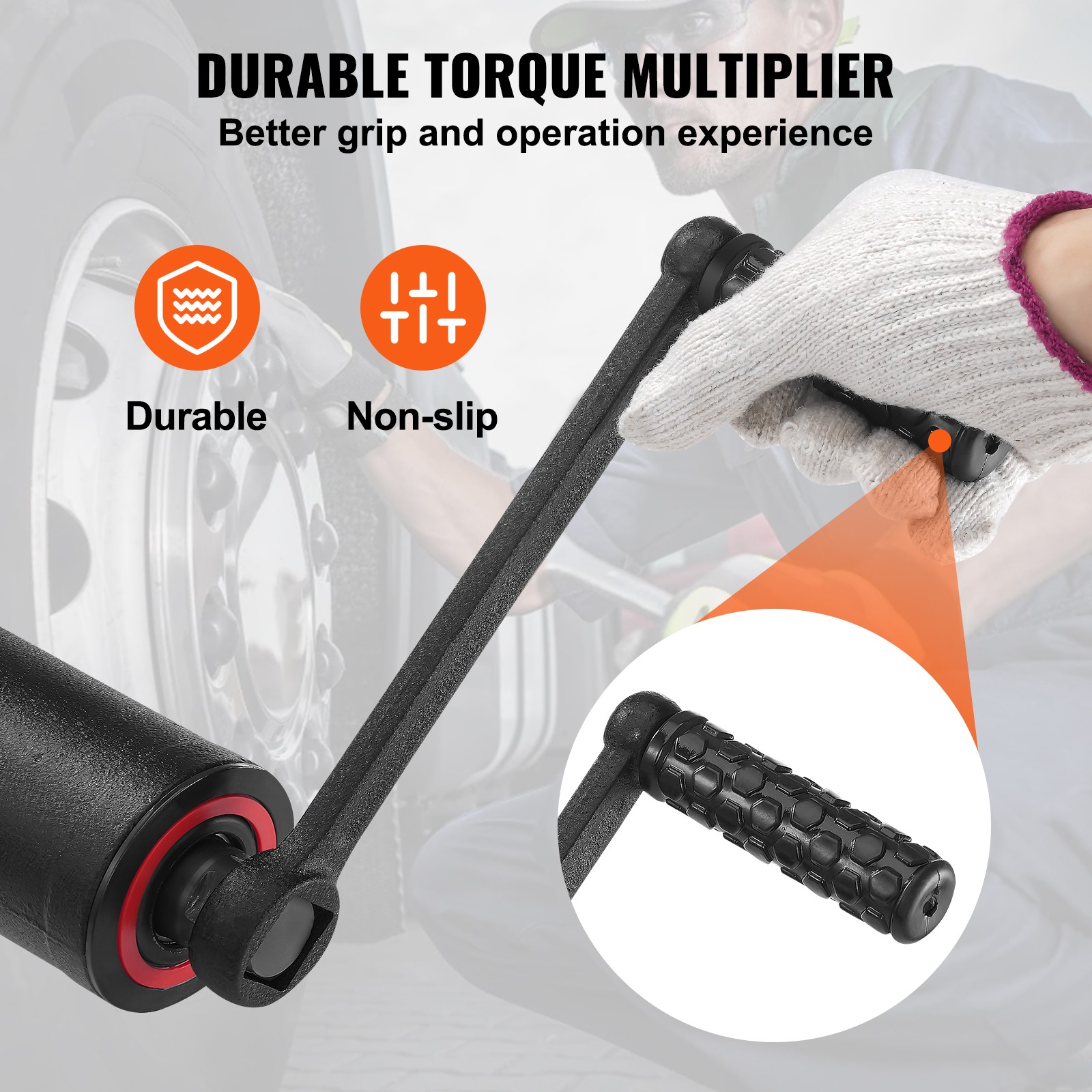 Uimoso Torque Multiplier Wrench Set 1″ Drive 1:58 with 4 Lug Nut Sockets