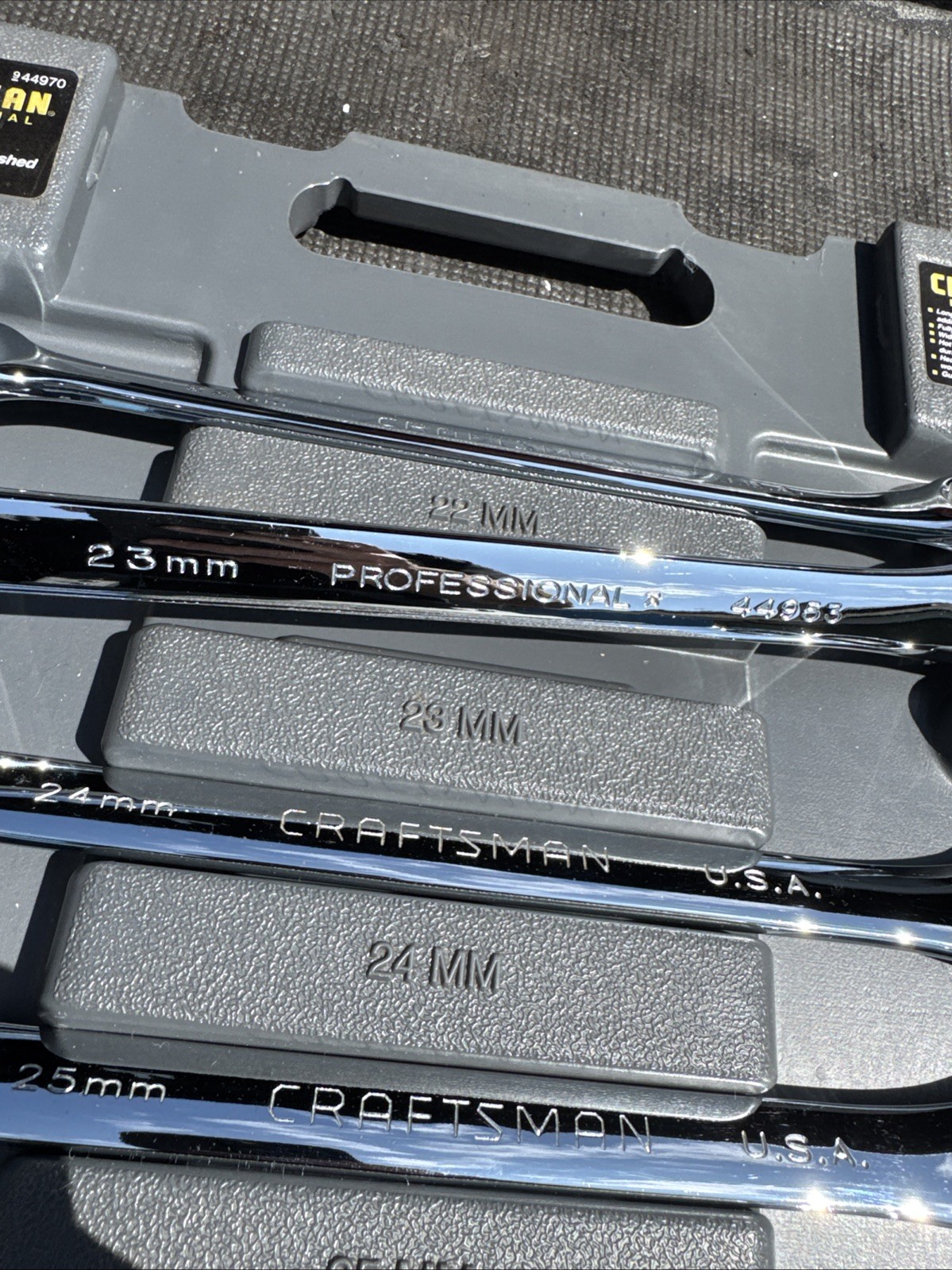 Sears Craftsman Professional Long Pattern Metric Wrench Set 44970 Jumbo K Series