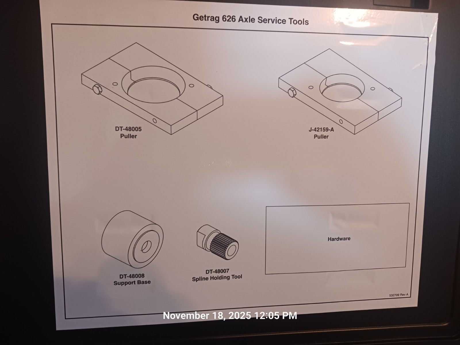 Kent-Moore DT-48006 Getrag 626 Axle Service Tool Kit With Case