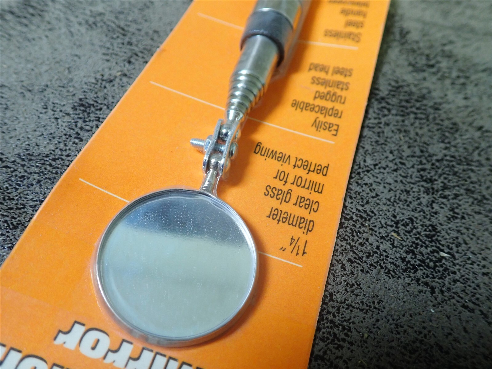 NEW Ullman HTE-2 Telescoping Inspection Mirror 1 1/4″ Diameter Glass (BN407)