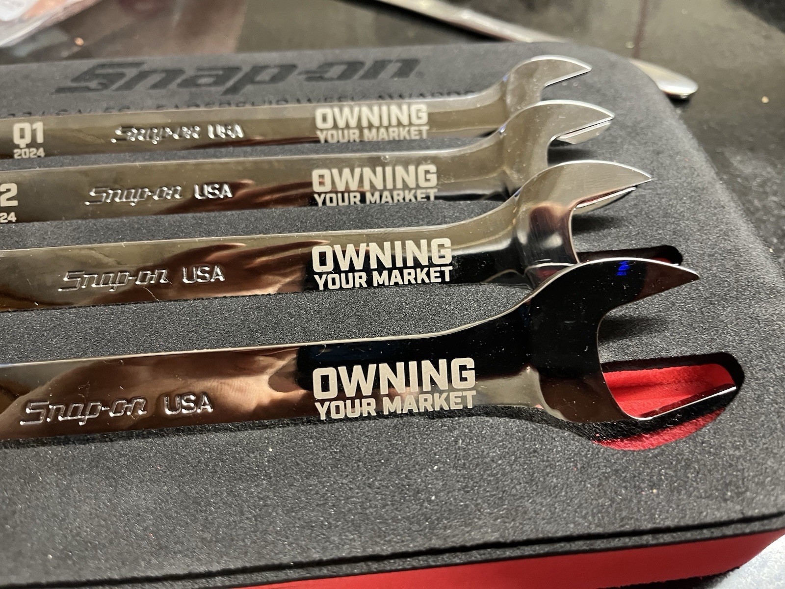 Snap on tools collectors spanner set in foam tray sales awards
