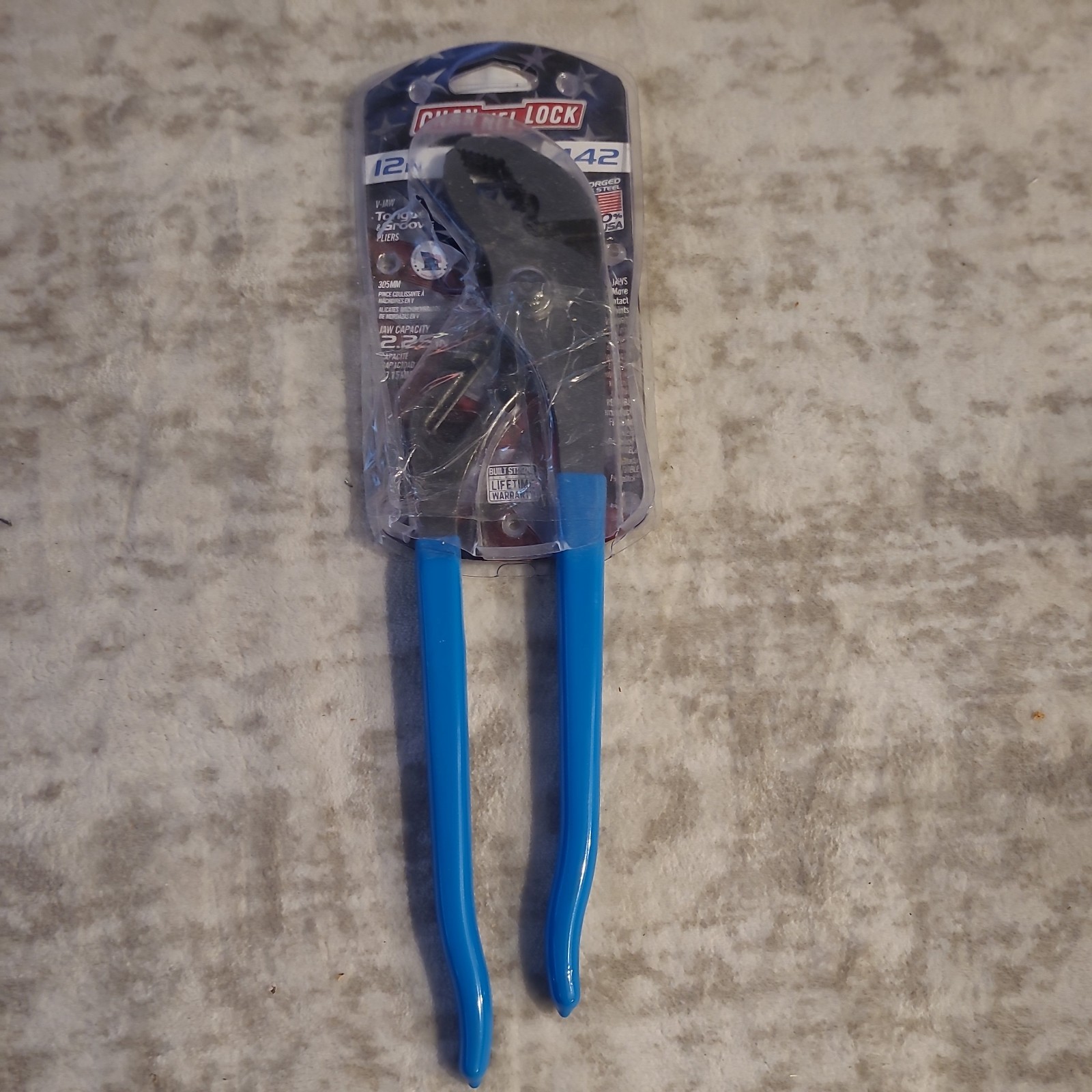 Channel Lock 442 12” Tongue Groove Pliers 2.25 V-Jaw Capacity, open box like new