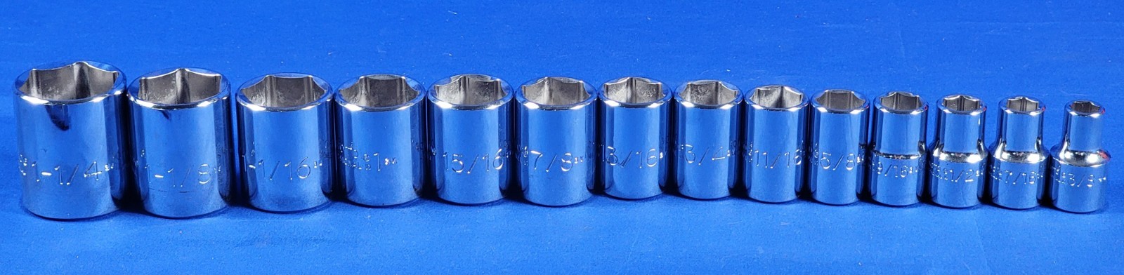 Stanley Proto 26 PC 6 Point 1/2″ Drive SAE Socket Set w/ J5467 1/2″ Breaker Bar