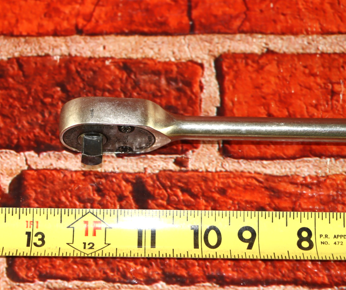 Snap-on Tools USA 3/8″ Drive RED Soft Grip LONG Fixed Head Ratchet FHL80