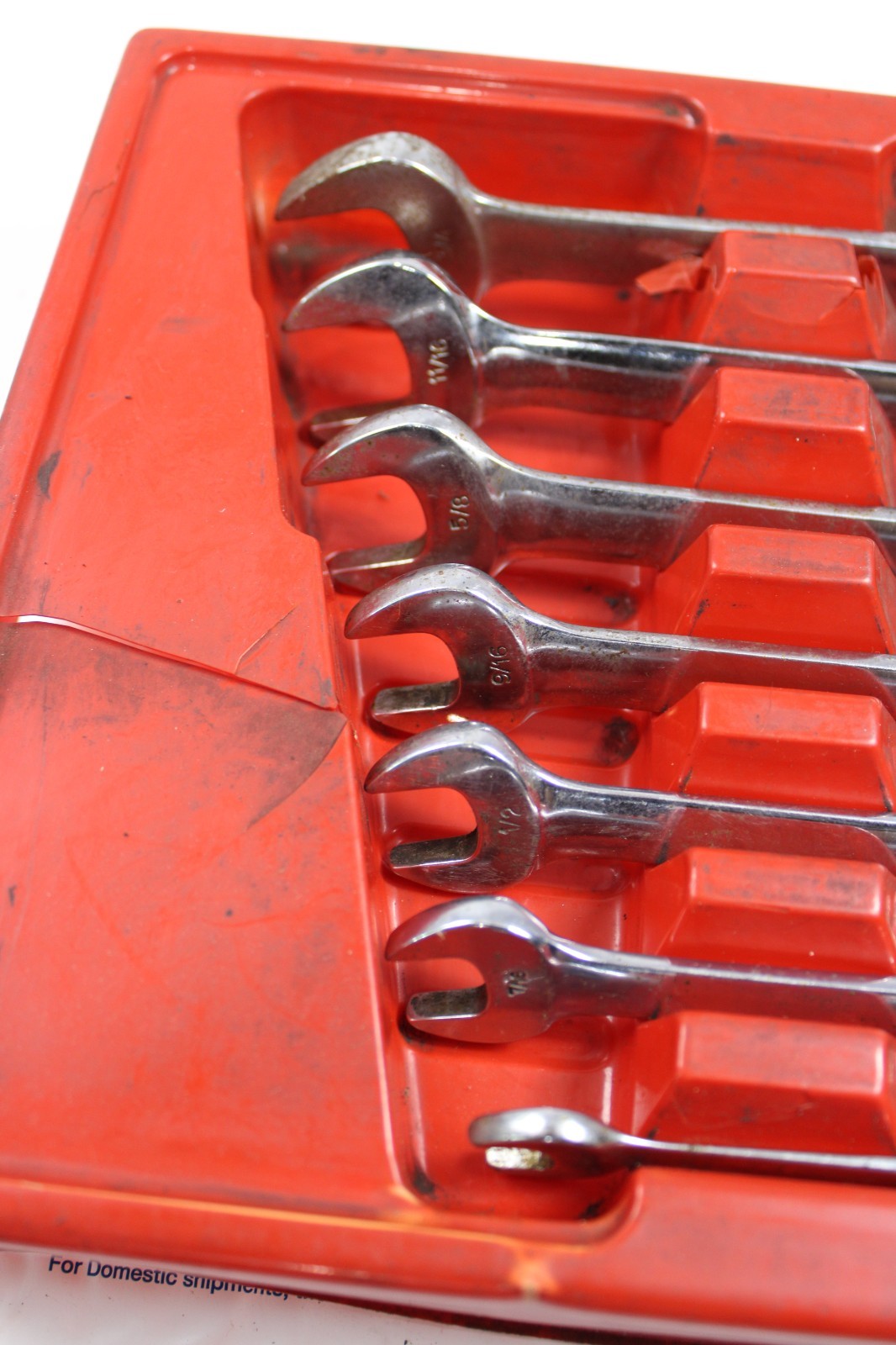 Snap On 7 Piece SAE Flex Head Socket Wrench Set FHO607B 3/8″ – 3/4″ IN TRAY