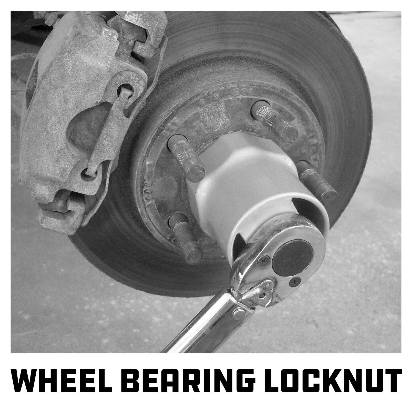 Powerbuilt 2-9/16 Inch Rounded Wheel Bearing Lock 2-9/16″ Hex, Silver