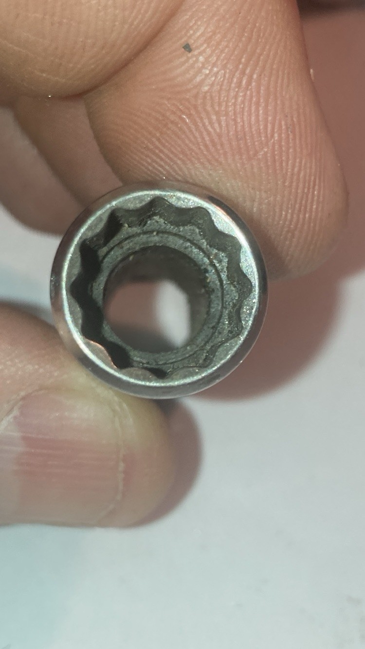 Harley Davidson Socket 3/8 Dr Deep Set Of 6- 5/8 Plug, 5/8, 9/16, 1/2, 7/16, 3/8