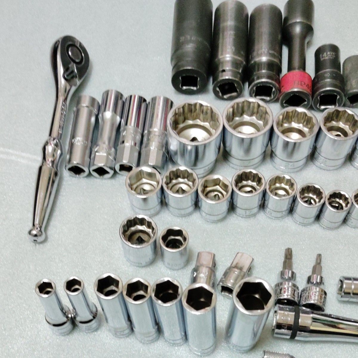 KTC Nepros Ko-ken Socket Wrench Set 3/8 1/2 Ratchet Japan Tool Lot