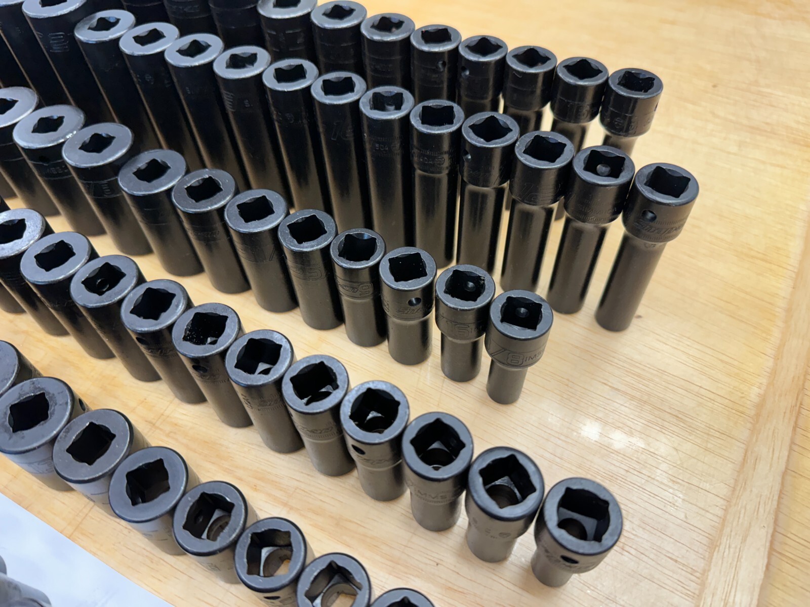 Snap-on Tools NEW 99PC 1/2″ Drive SAE MM SHALLOW SEMI + DEEP Impact Socket Set