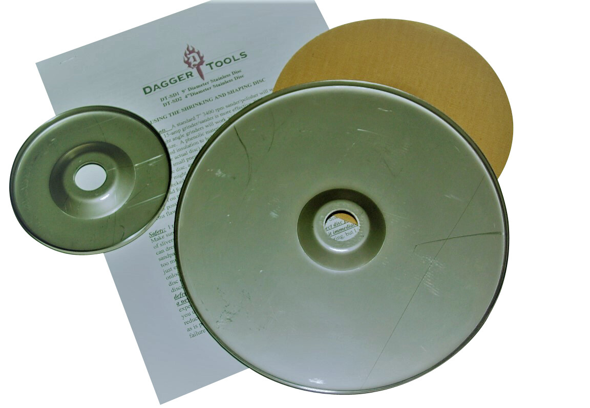 Dagger Tools DT-SD Combo Classic Stainless Shrinking Disc Set- 9″ and 4.5″ disc
