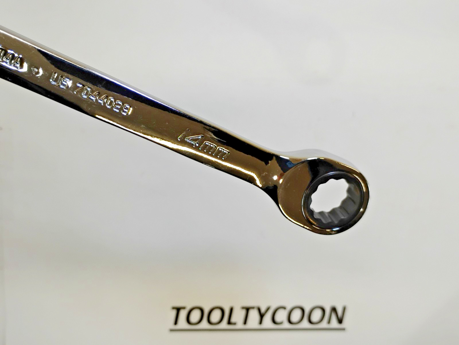 Snap-on Tools NEW 14mm Metric 0° Non-Reversing Ratcheting Combo Wrench SOXRM14A