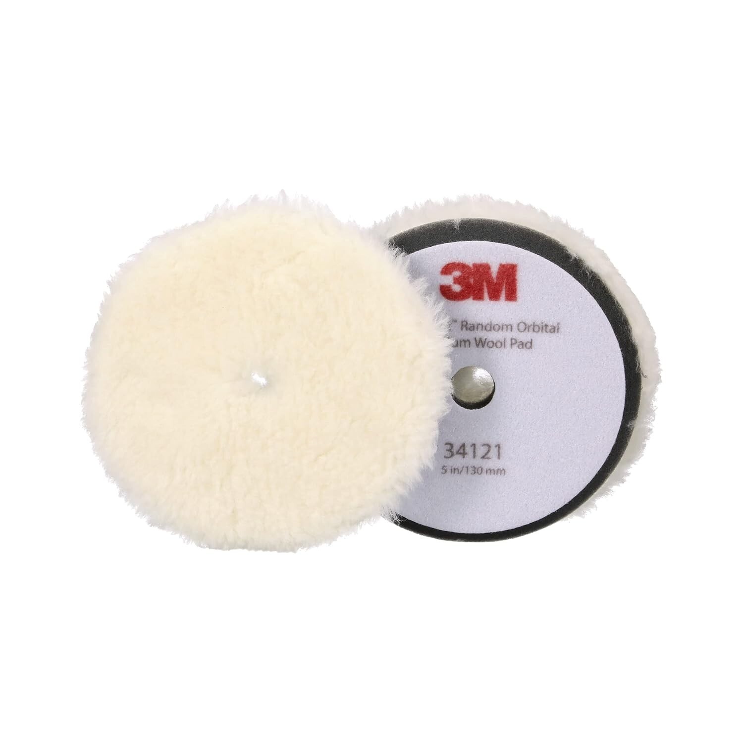 3M Perfect-It Random Orbital Medium Wool Compounding Pad 34121, 5″ 2 Per Pack