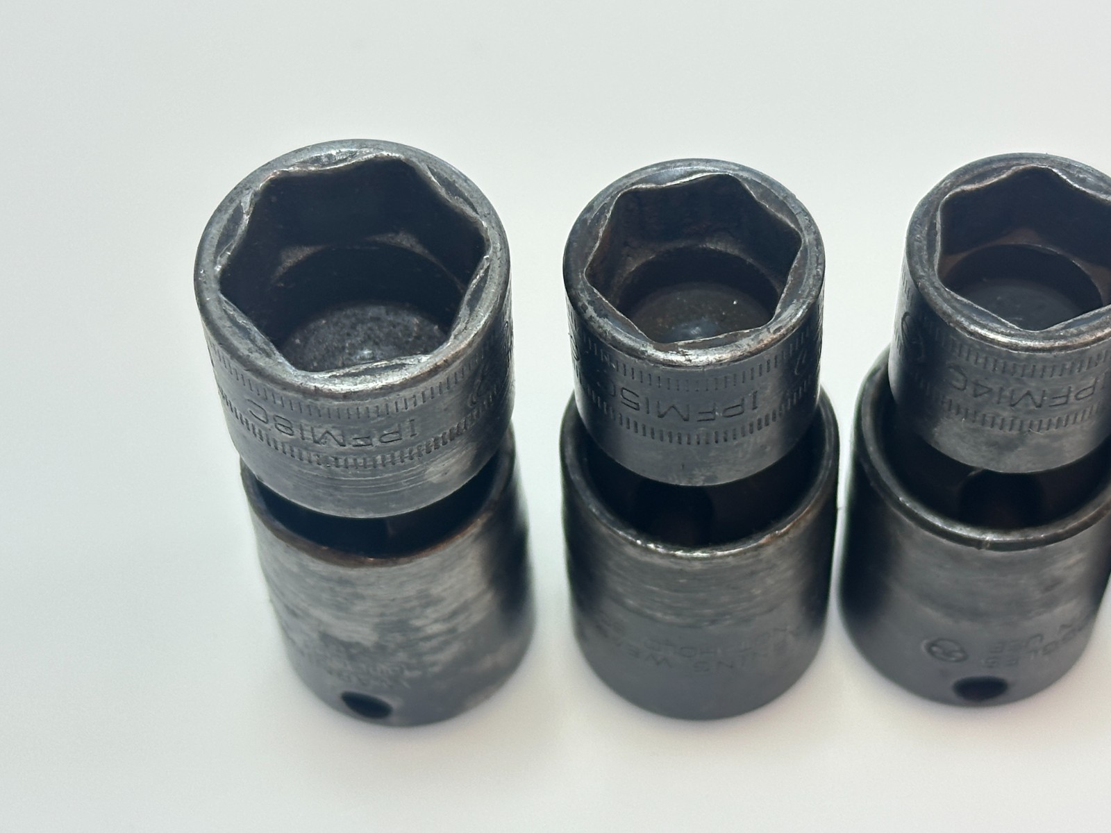 🇺🇸 Snap-on USA 6pc 3/8 Drive Metric 10-18mm Swivel Universal Impact Socket Set