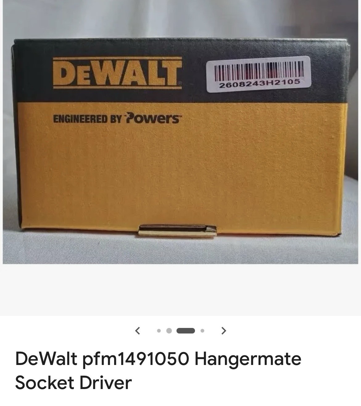 DeWalt Socket Driver For 1/4” Concrete Hanger (Qty 5 Count)