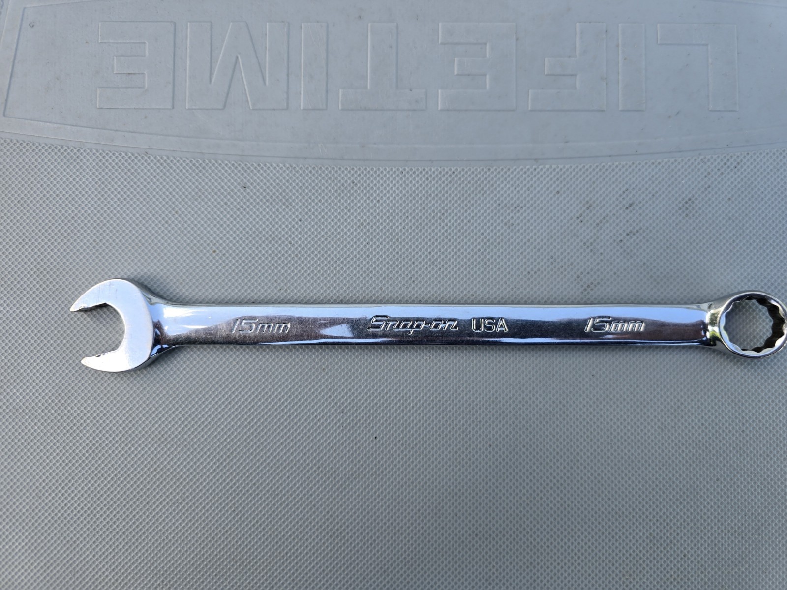 Snap-on 15mm Open End Wrench Combination SOEXM15 USA 9 » Long