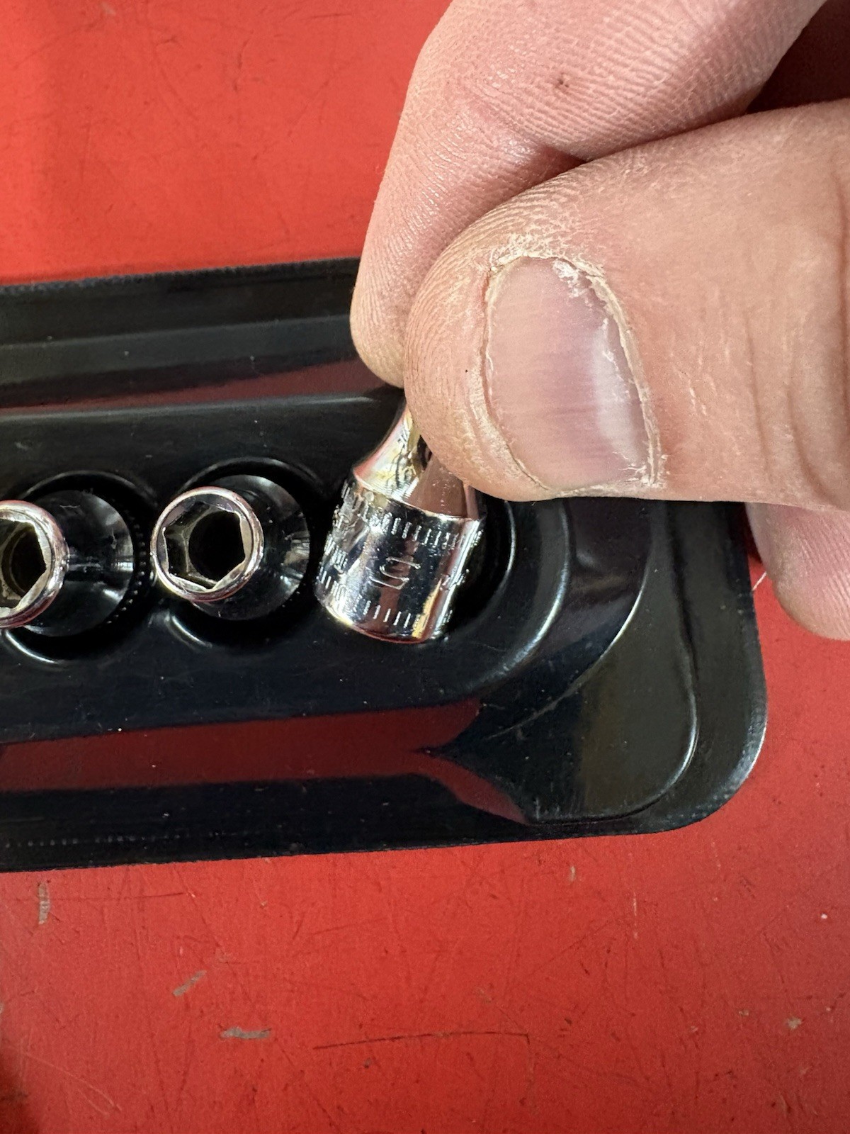 New Snap-on™ 1/4″ drive 5 thru 15 mm 6-point Shallow Socket Set 112TMMY