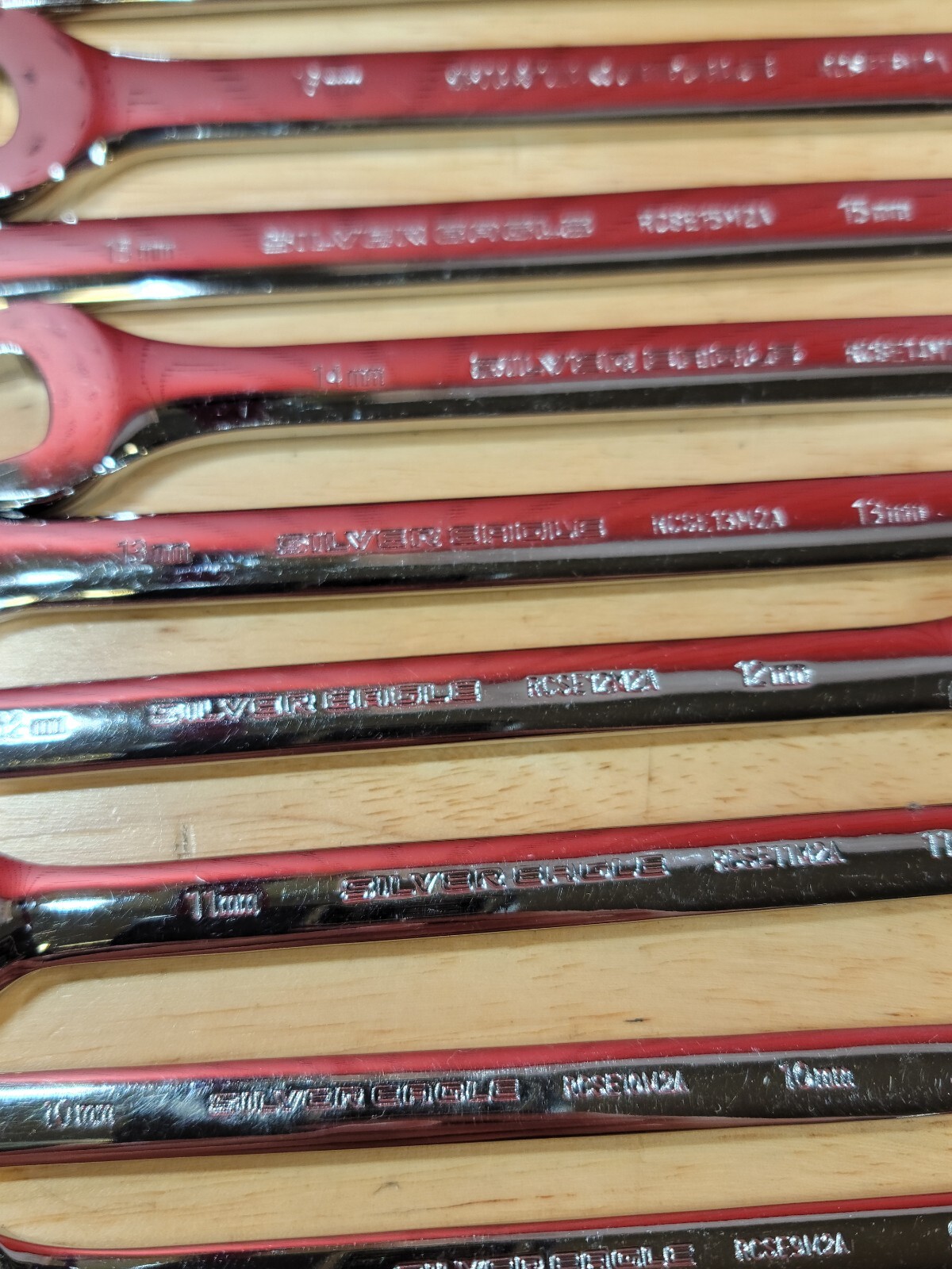 Silver Eagle RCSE 21-Piece MM & SAE Standard Wrench Set 8-19mm & 1/4″-3/4″